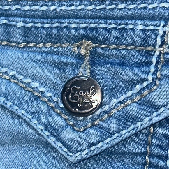 Earl Jean Juniors blue Jean shorts Sz 1 - Picture 6 of 6